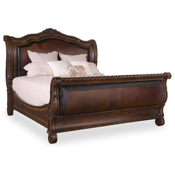 A.R.T. Home Furnishings Valencia Upholstered Sleigh Bed, California King