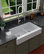 Karran Retrofit Farmhouse Quartz 34" Double Offset Bowl Sink Kit, White