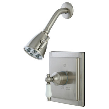 Kingston Brass VB8658PLSO Victorian Tub & Shower Shower Faucet, Brushed Nickel