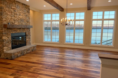 Inspiration for a timeless living room remodel in Charlotte