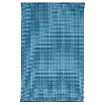 Indoor and Outdoor Rug, Theory, Blue, 5'x8'