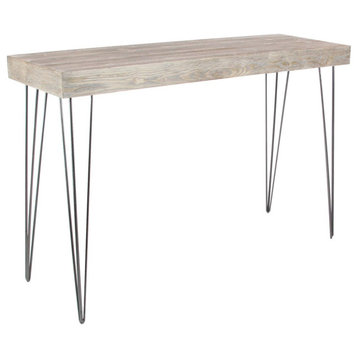 Modern Brown Wood Console Table 56974