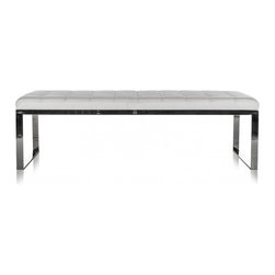 Savina Bench White - Upholstered Benches