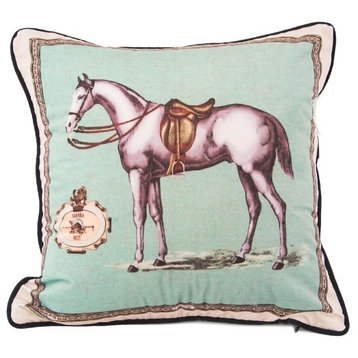 Velvet Horse Pillow