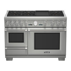 Thermador 48" Pro Grand Steam Dual-fuel Range, Stainless Steel | PRD48JDSGU - Gas Ranges And Electric Ranges