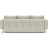 Cassius Quilt Chrome Sofa Bed - Mixed Dance Natural