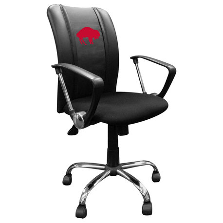 Buffalo Bills Secondary Task Chair With Arms Black Mesh Ergonomic