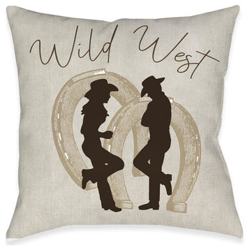 Wild West Outdoor Decorative Pillow, 18"x18"