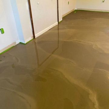 Level Floors using self-leveling concrete