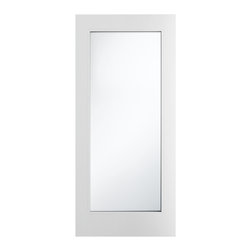 Topa-Spain Fiberglass Door Exterior Grade 1-Lite Full View Flush Glazed French Door (Paintable) - Interior Doors