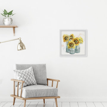 "Yellow Blossoms II" Framed Painting Print
