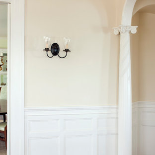 Mid-sized coastal home design photo in Boston
