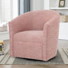 Comfort Pointe Lynton Henna Brick Red Fabric Swivel Chair