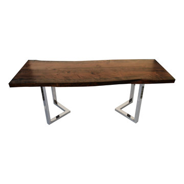 WOODLYNNS EDGE " Live edge slab table and woodwork "
