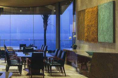 Inspiration for a large contemporary home design remodel in San Diego