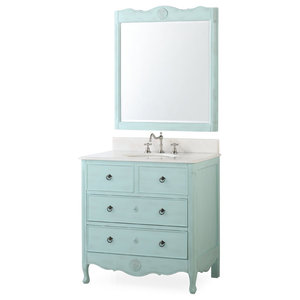vanity daleville bathroom mirror light madeline robin egg arm chair distressed
