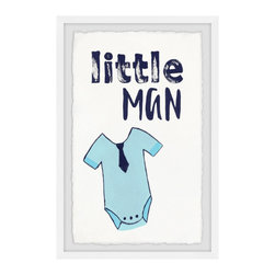 Marmont Hill Inc. - "Little Man VI" Framed Painting Print, 30"x45" - Kids Wall Decor