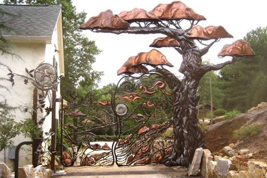 This is an example of an eclectic driveway in Philadelphia.