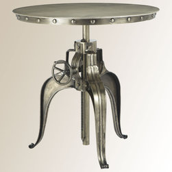 Element Industrial Crank Table 22" - Side Tables And End Tables