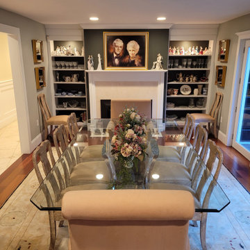 Asymmetrical Formal Dining Room.