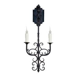 SC-170 Hand Forged Iron Wall Sconce - Wall Sconces