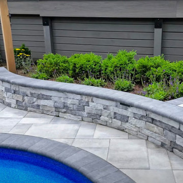 Pool Oasis with Hardscaping Features