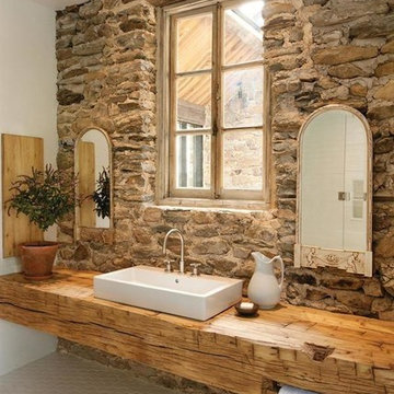 Rústico Cuarto De Baño