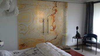 Exclusive stone/glass doors