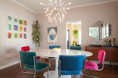 Eclectic dining room photo in Los Angeles
