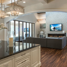 opening to kitchen