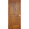 Interior 2 Panel V-Groove Reversible Handing Pre-hung Door Kit, 18x80