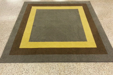 Custom border rug
