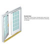 Heirloom Master 1/4 Lite 4-Panel Fiberglass Double Door 74"x81.75" RH In-Swing