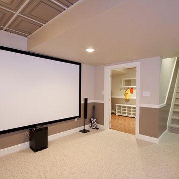 Union County Basement Remodel with Theater