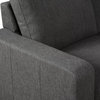 Berkeley Fabric Reversible Sectional And Ottoman, Gray