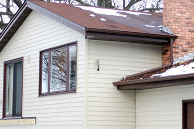 Inspiration for a contemporary exterior home remodel in Minneapolis