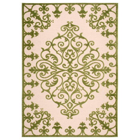 Nourison Aloha Green Indoor/Outdoor Area Rug, 9'6"x13'