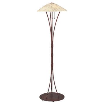 65H Metro Fusion Branches Glass Floor Lamp