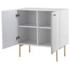 30" Tall 2-Door Accent Cabinet, White