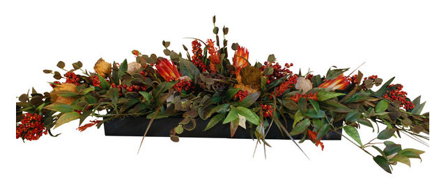 Long Low Fl Centerpiece Rustic Artificial Flower Long Low Fl Centerpiece