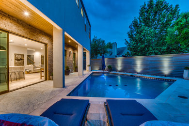 Pool - contemporary pool idea in Dallas