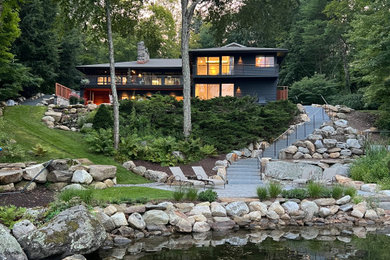 Example of an exterior home design in New York
