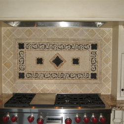 Handcrafted mosaic mural for kitchen backsplash - Tile