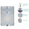 Maxim Arc 1-Light Outdoor Wall Lantern Stainless Steel - 5000FTSST
