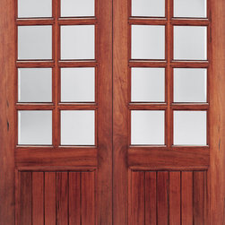Knotty Alder / Rustic Mediterranean Entry Doors #A81GP-2 - Front Doors