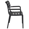 Paris Resin Outdoor Arm Chair Black