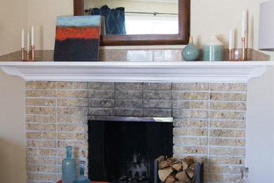 Example of a mountain style living room design in San Francisco