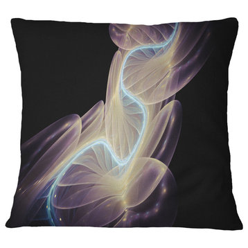 Elegant Fantasy Fractal Design Abstract Throw Pillow, 18"x18"