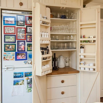 kitchen and utility room in 80's home