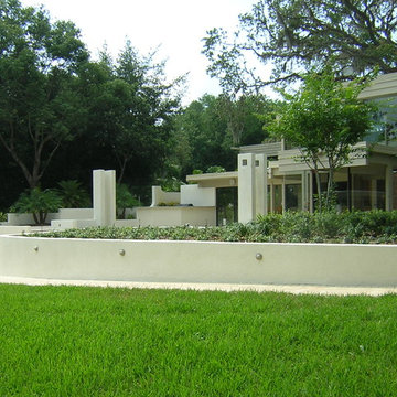 Lutz, Florida Dramatic Front Entry Hardscape & Landscape